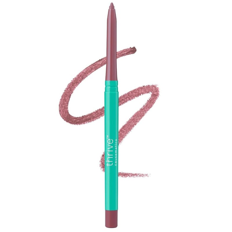 Thrive Causemetics Lip Filler LongWearing  Plumping Lip Liner Shea Butter Hydrating Lip Plumper Retractable Lip Liner Pencil Built In Sharpener Vegan  Cruelty Free Ghizlan Plum Mauve